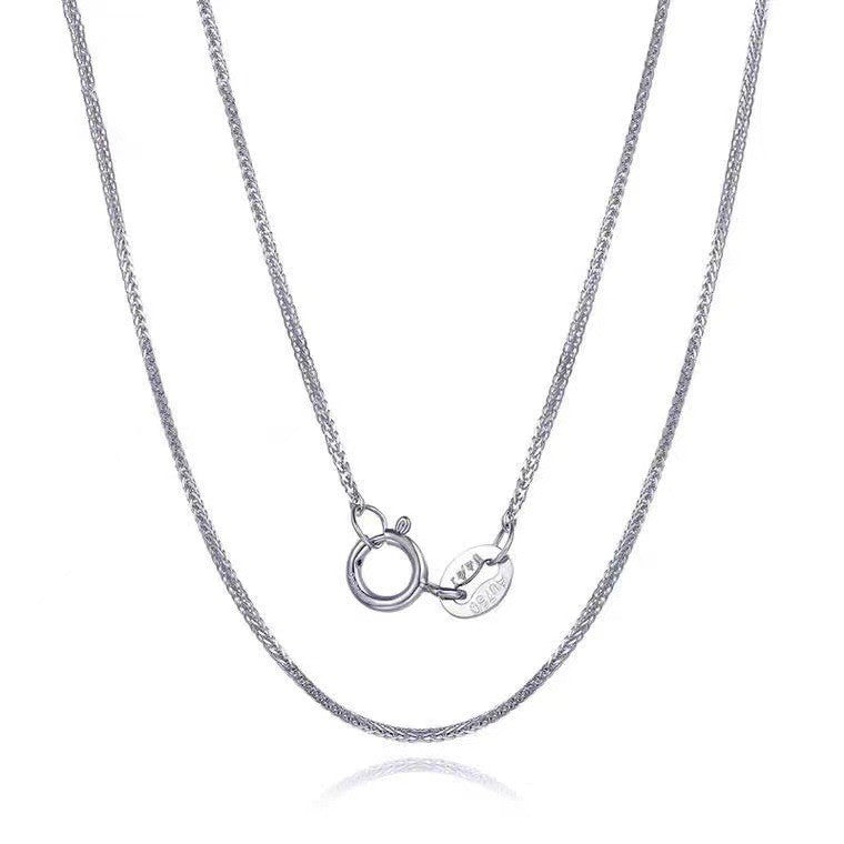 Jewelry 18K Gold Necklace Yellow Gold Rose Gold White Gold Silver