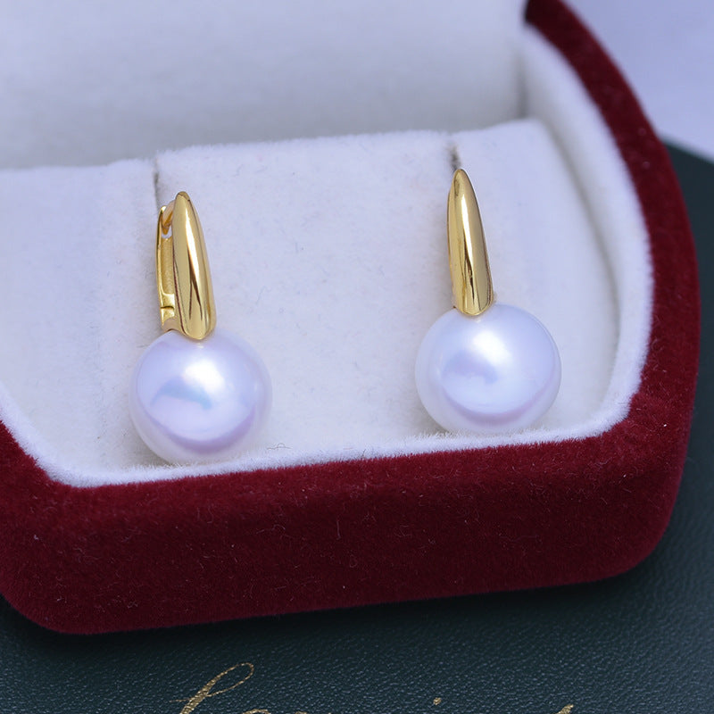Women's Fashion Simple Geometric Pearl Earrings