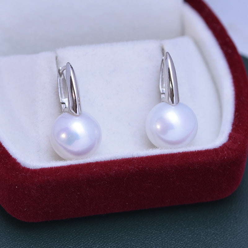 Women's Fashion Simple Geometric Pearl Earrings