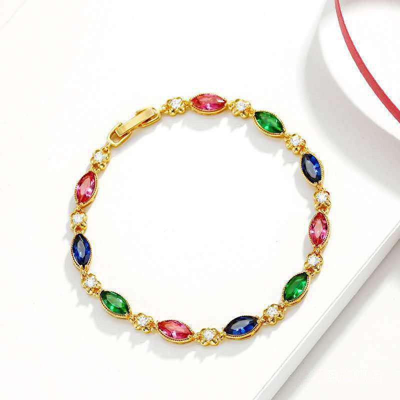 24k gold plated bracelet Multicolor