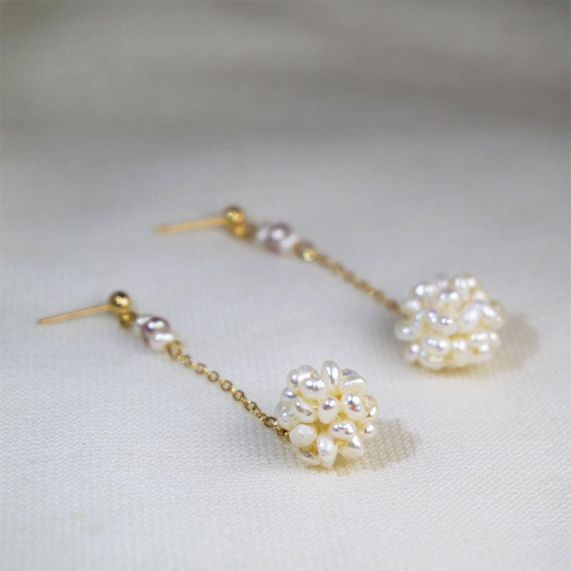 Women's Fashion Simple Handmade Earrings Pearl Earrings