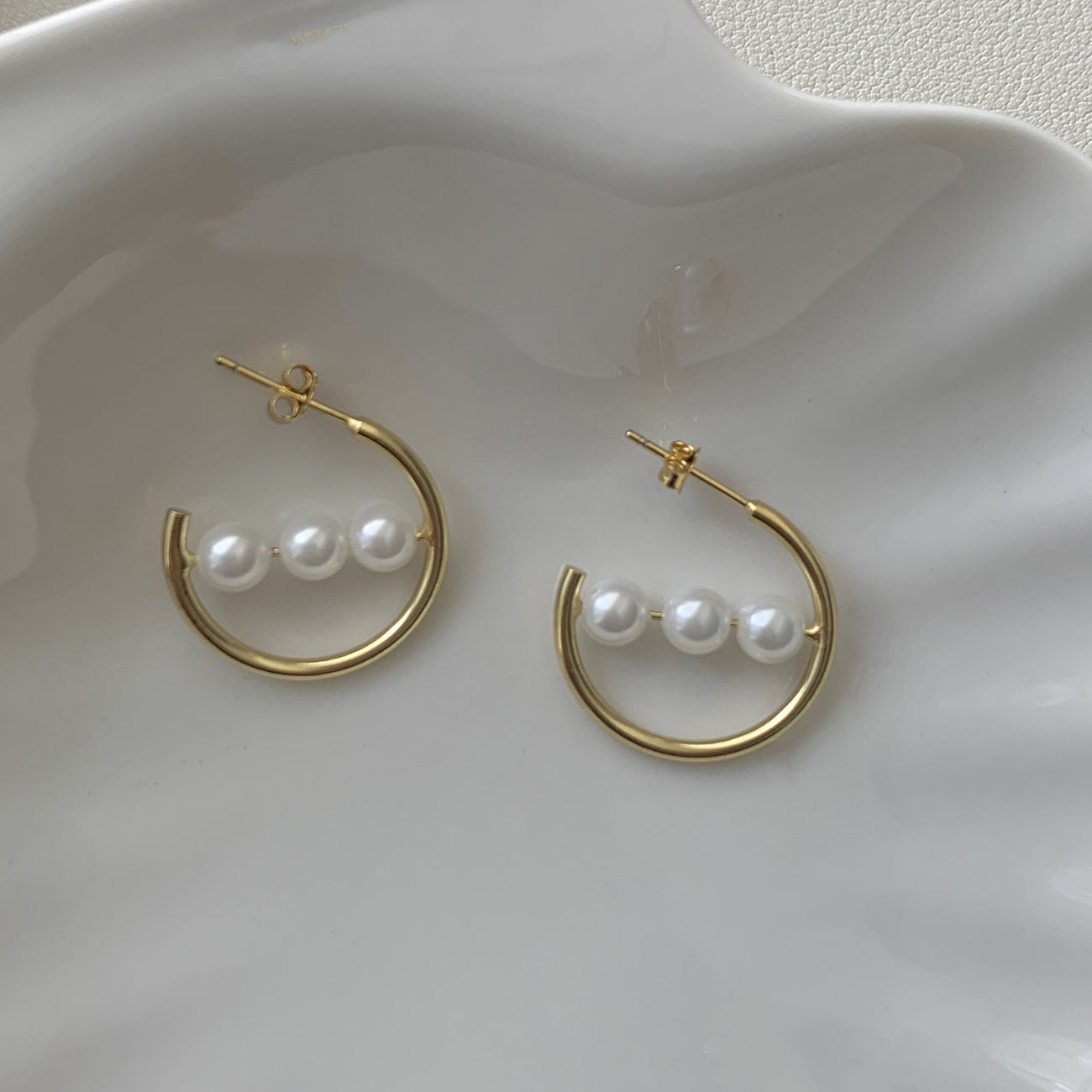 S925 Sterling Silver Personality Ball Stud Earrings Women Simple Bracelet Simple