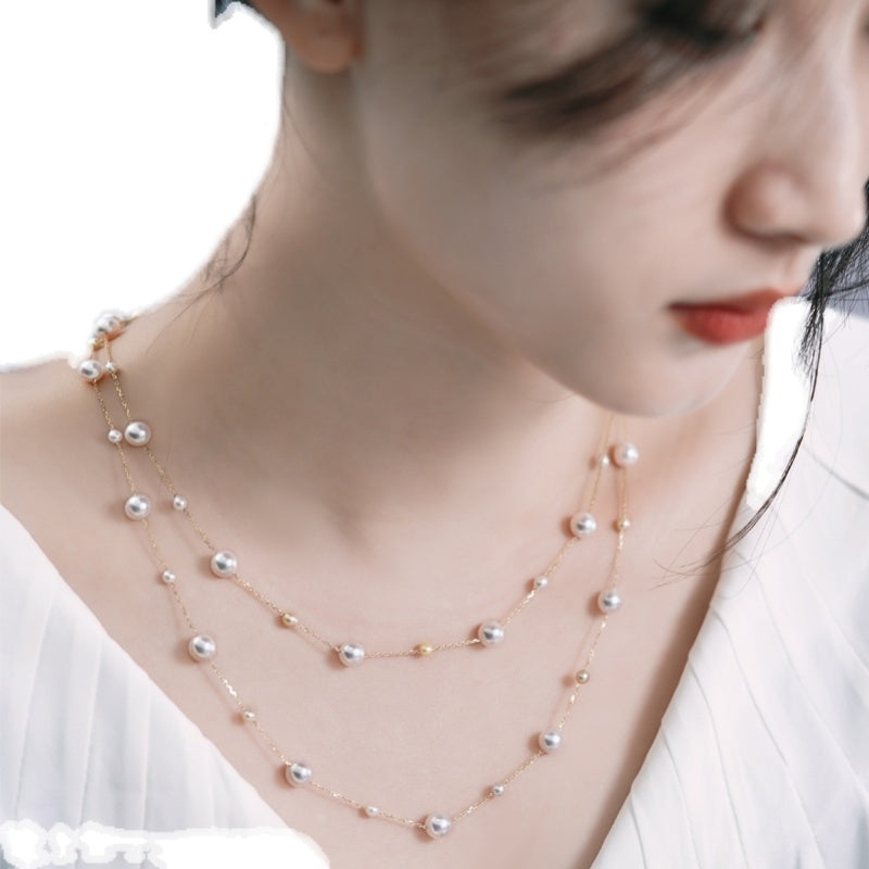 Mixed Color Star Pearl Necklace - Bon Mercado