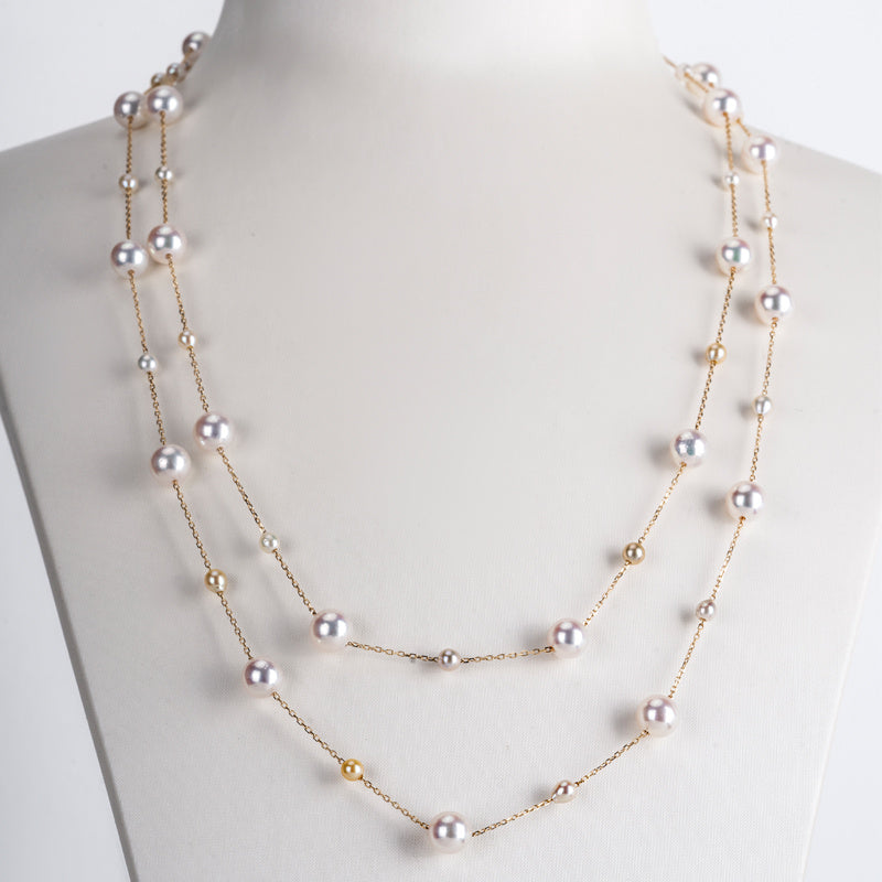 Mixed Color Star Pearl Necklace - Bon Mercado