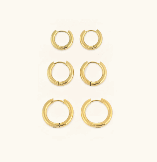 Accessories Bundle Triple Hoop Earring Bundle