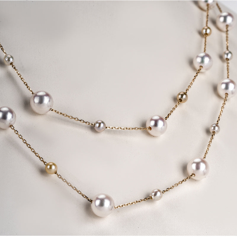 Mixed Color Star Pearl Necklace - Bon Mercado