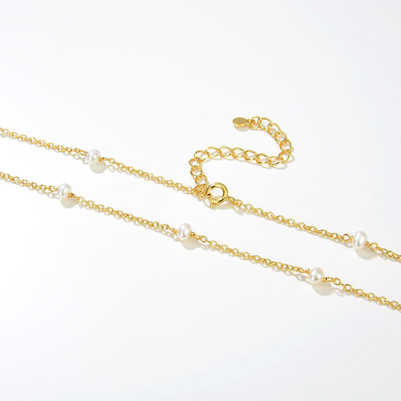 Women's Korean-style Simple All-match Natural Freshwater Pearl Necklace