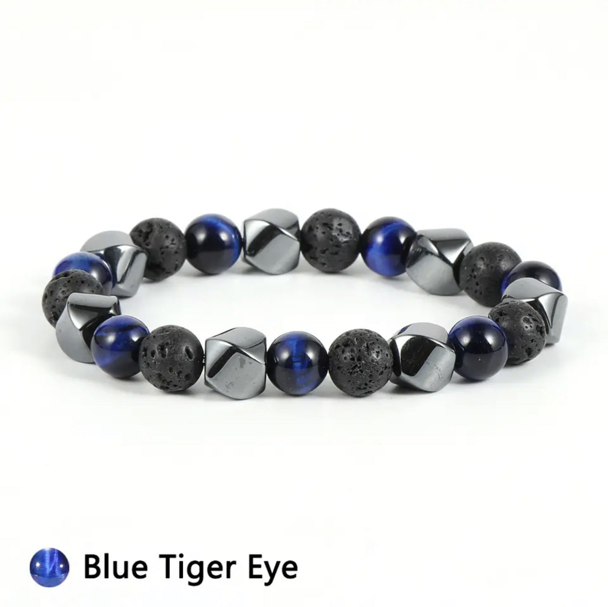 Natural Tigereye Volcanic Stone Bracelet 3 Style