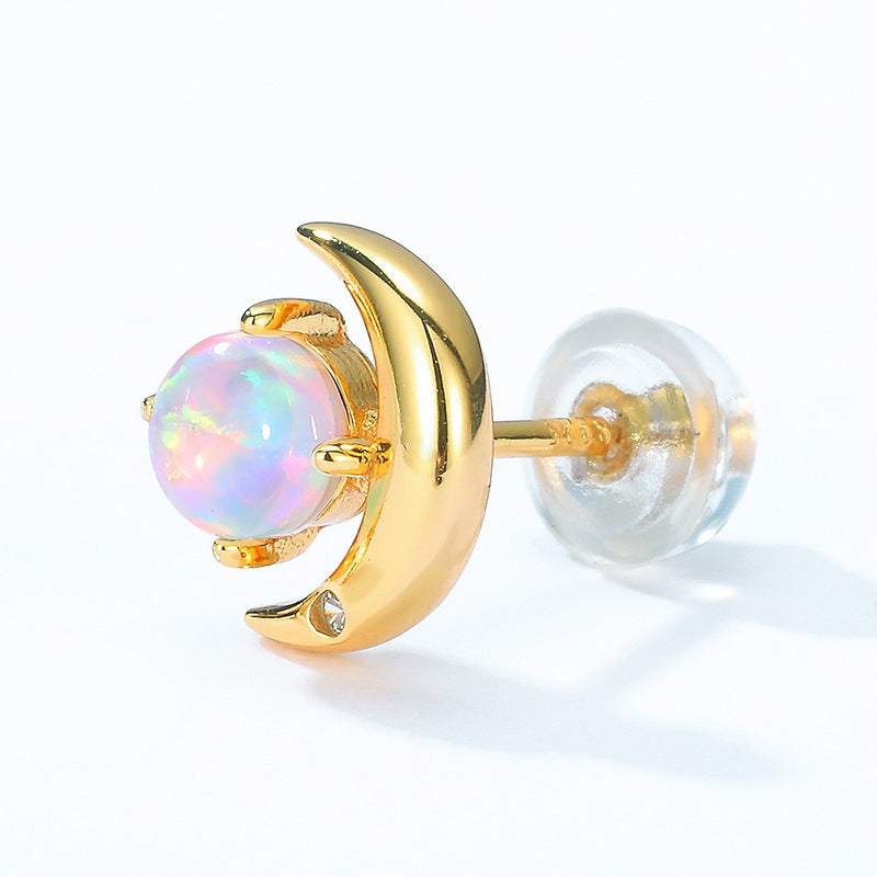 Curved Moon Female Fashion Personality Ear Stud
