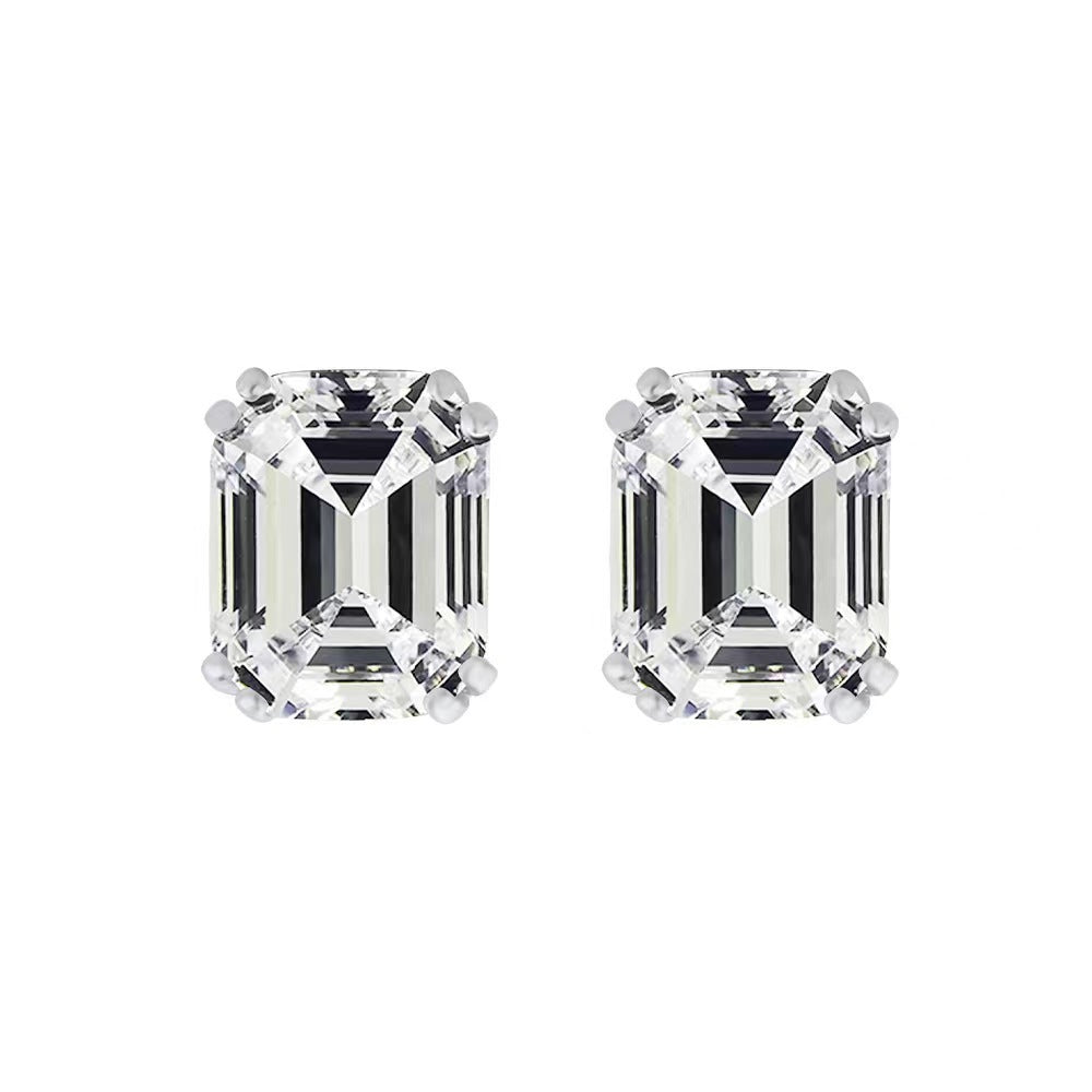925 Silver Plated Earrings Rock Candy Earrings White G 925 Silver