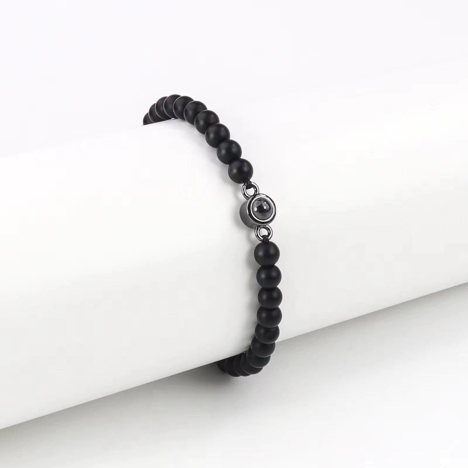 One Hundred Languages Projection Turquoise Bracelet Matte Black