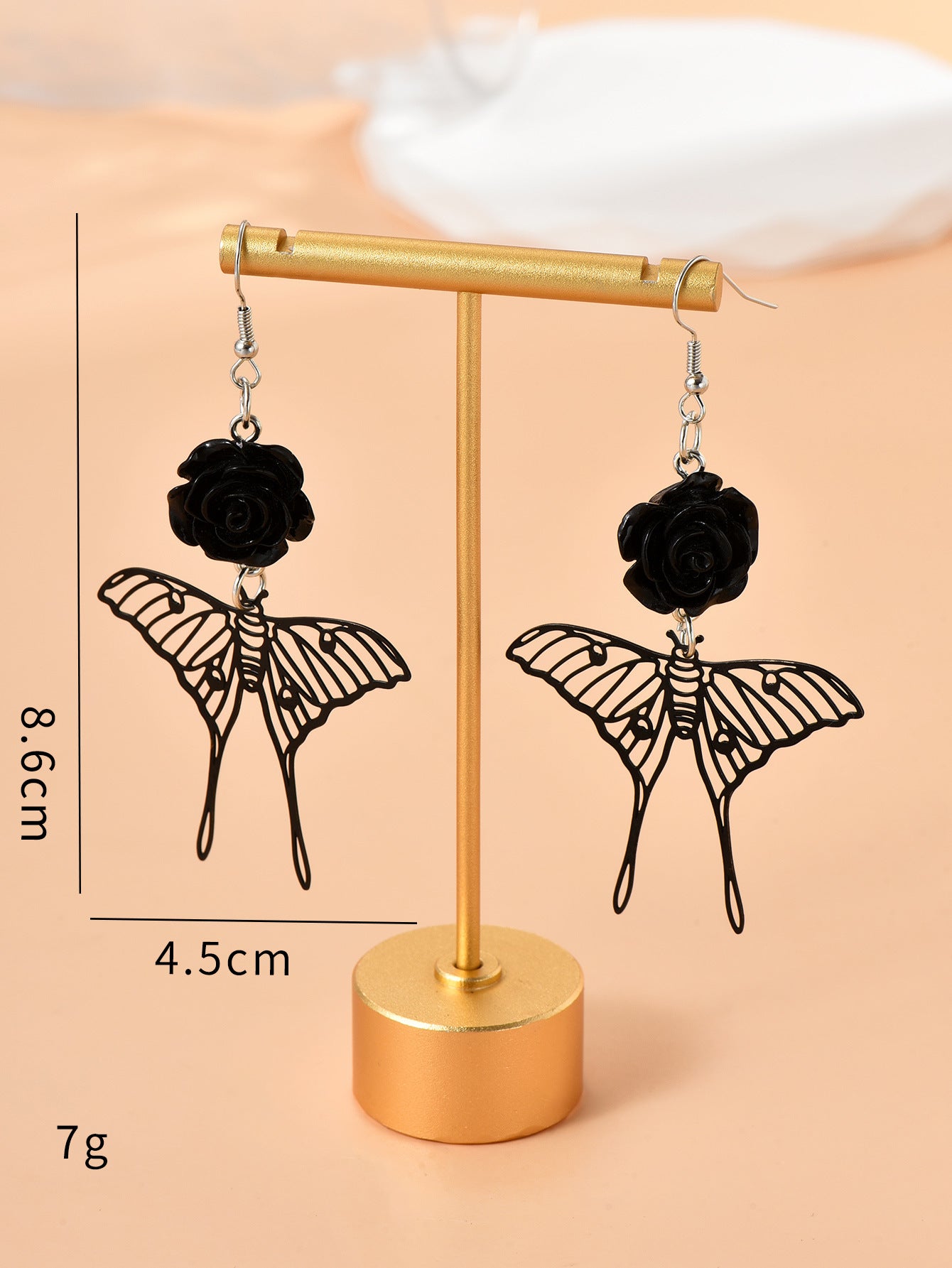 Fashion Versatile Butterfly Rose Earrings