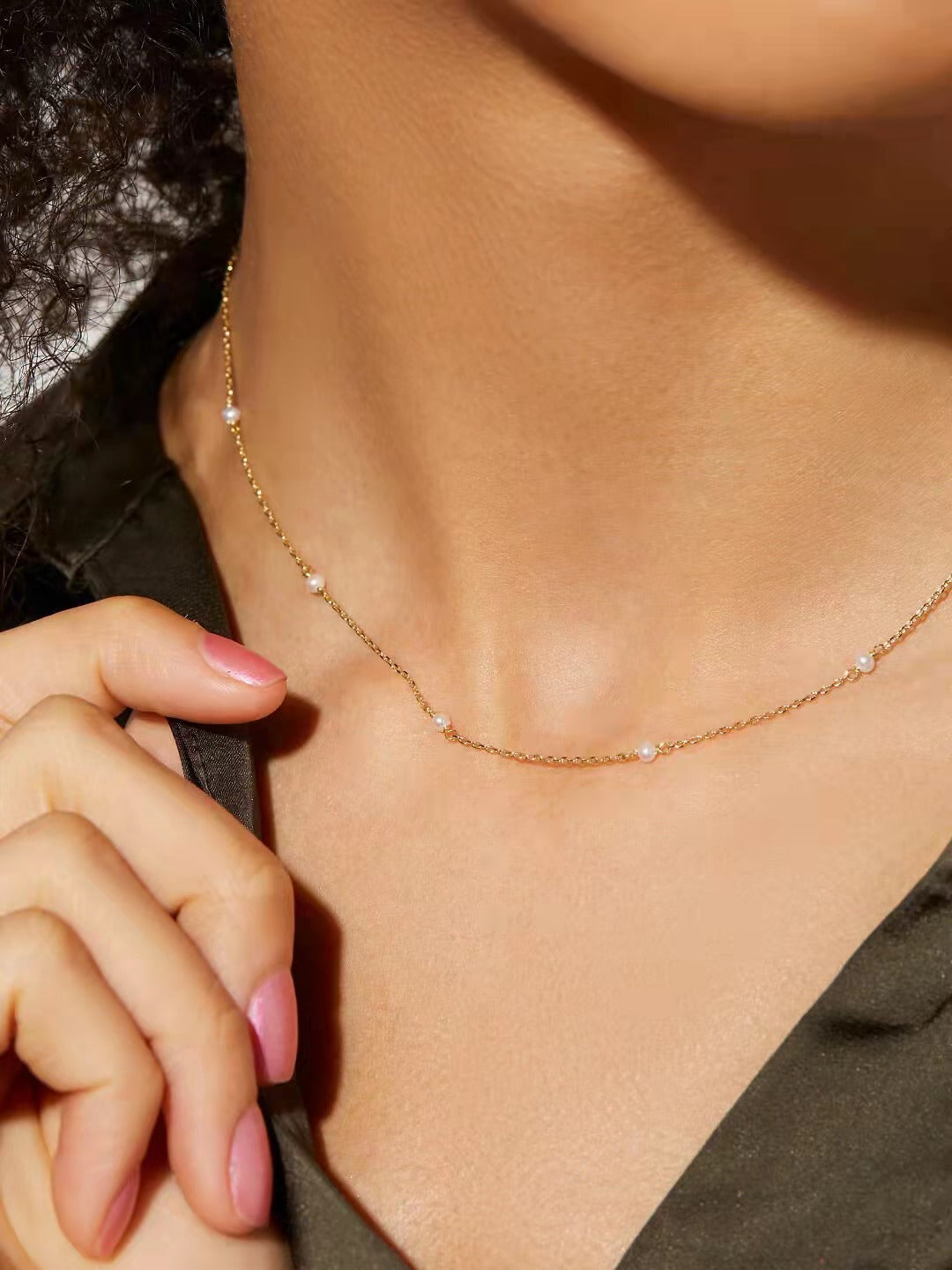 Women's Korean-style Simple All-match Natural Freshwater Pearl Necklace