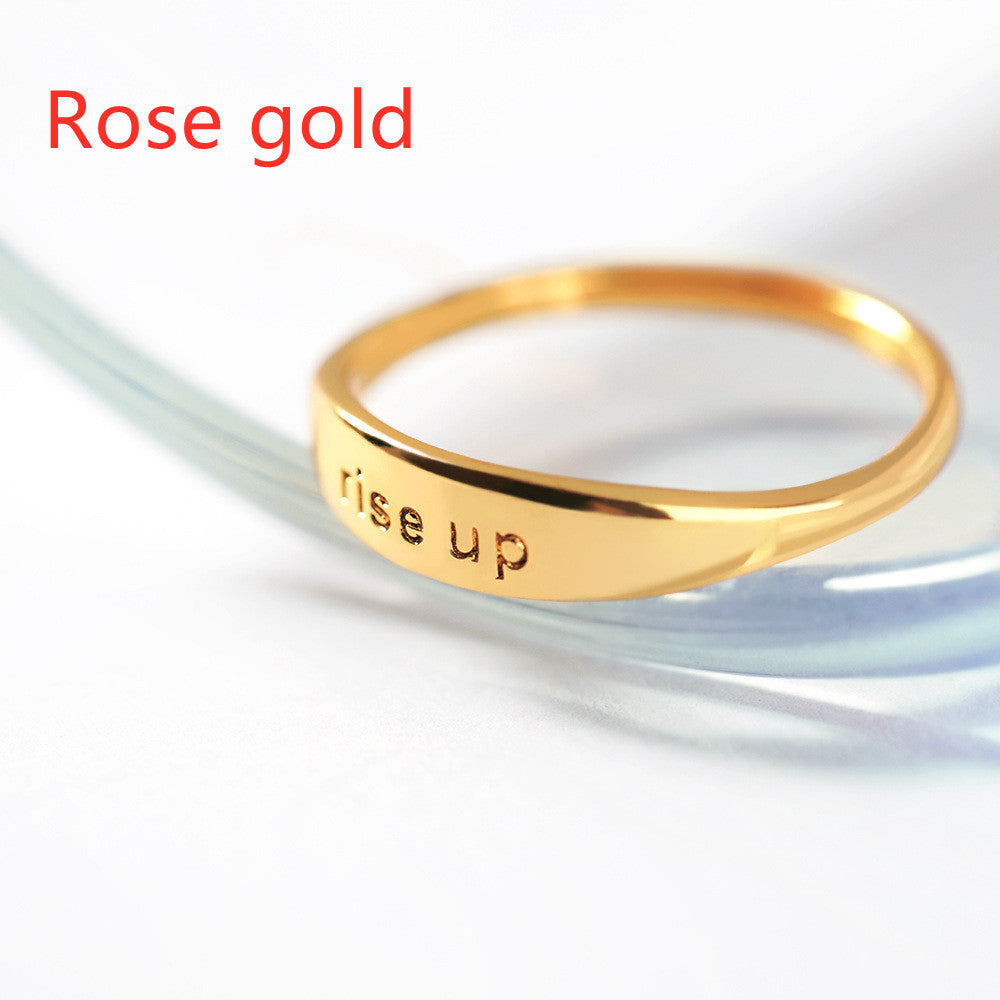 Custom 18K Ring Adjustable Opening Ring Rose gold