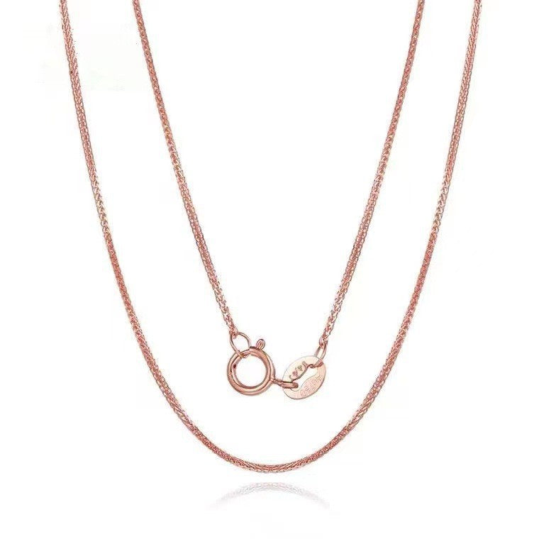 Jewelry 18K Gold Necklace Yellow Gold Rose Gold White Gold Rose Gold