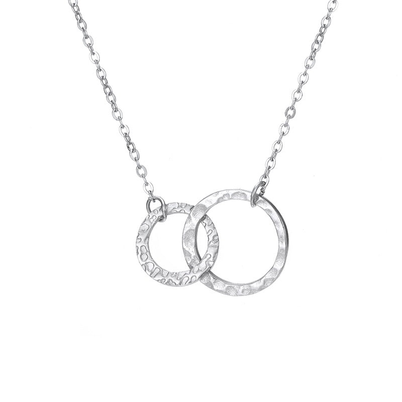 Isabelle Gold Hoop Necklace Steel