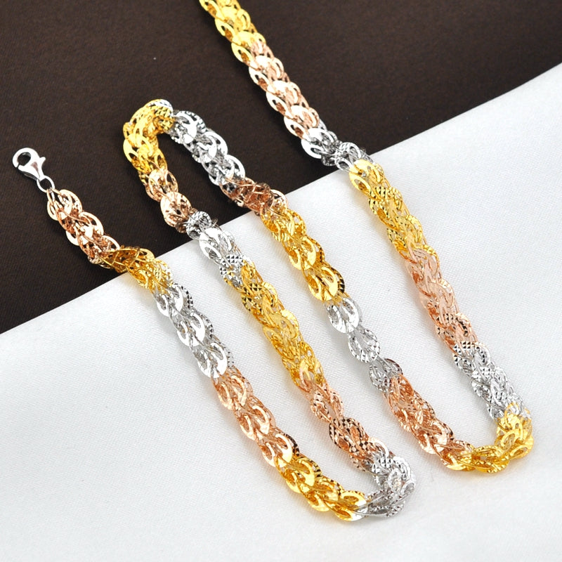 Silver Phoenix Tail Chain Necklace Female Color Gold Necklace