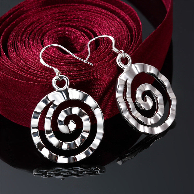 Round Earrings Threaded Earrings