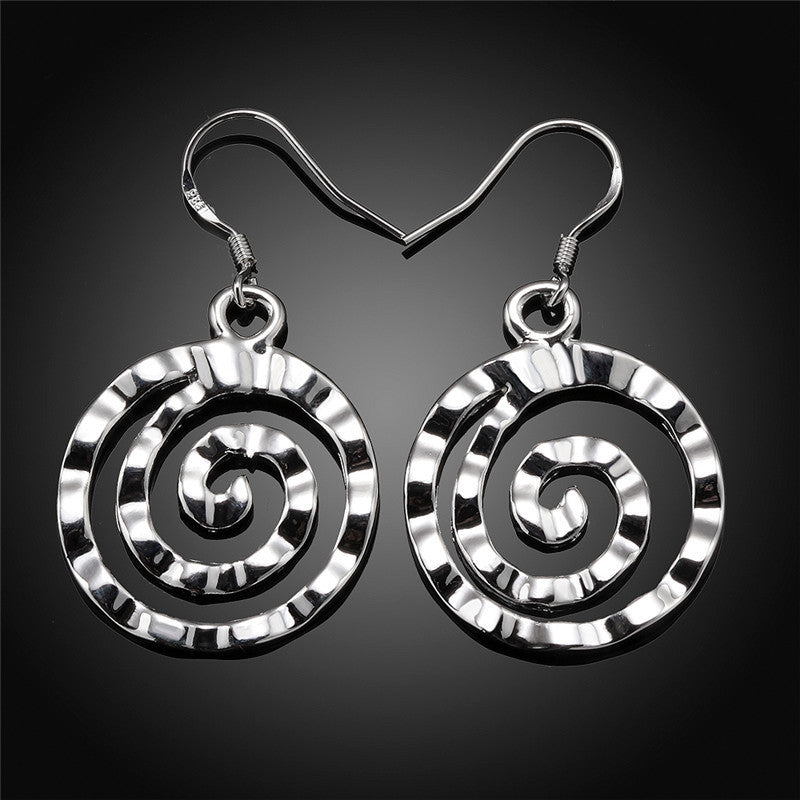 Round Earrings Threaded Earrings