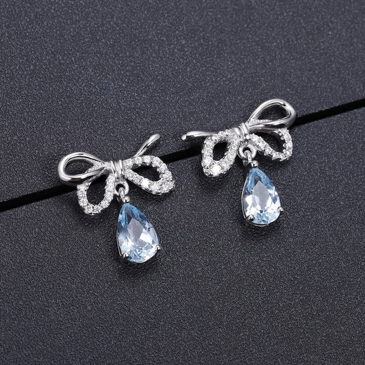 Fashion Simple Temperament Earrings The sky is blue