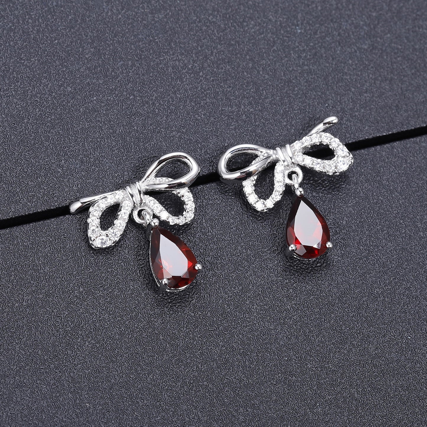 Fashion Simple Temperament Earrings Garnet