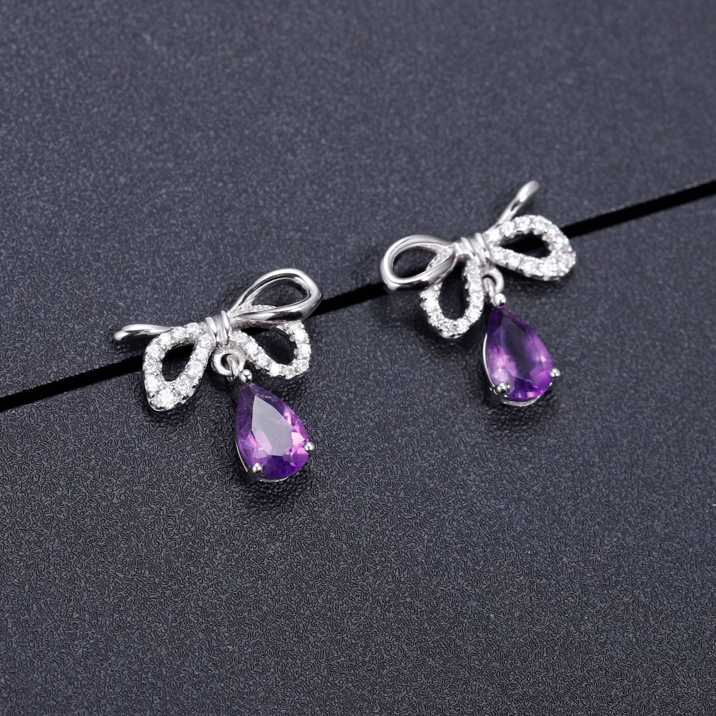 Fashion Simple Temperament Earrings Purple