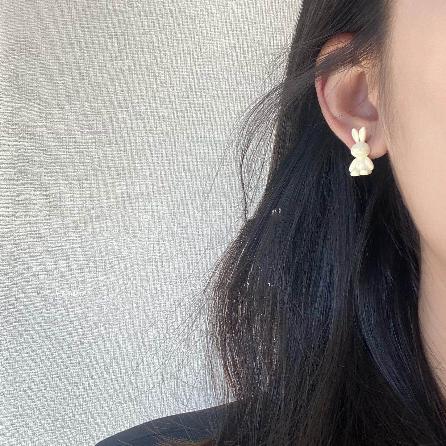 White Earrings, Sweet Girl, Versatile, Xiaozhong Earrings Sliver