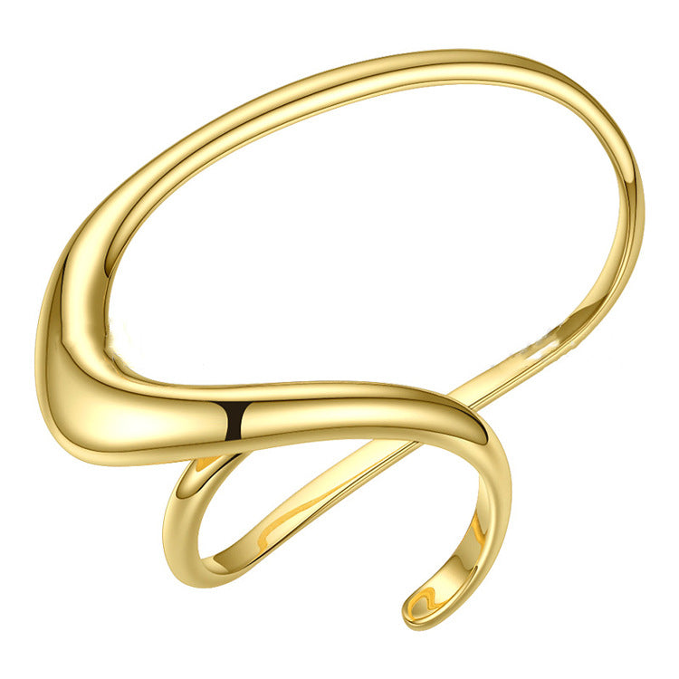 European And American Style Personalized Design Finger Cots Creative Multi-ring Ins The Same Ring Gold