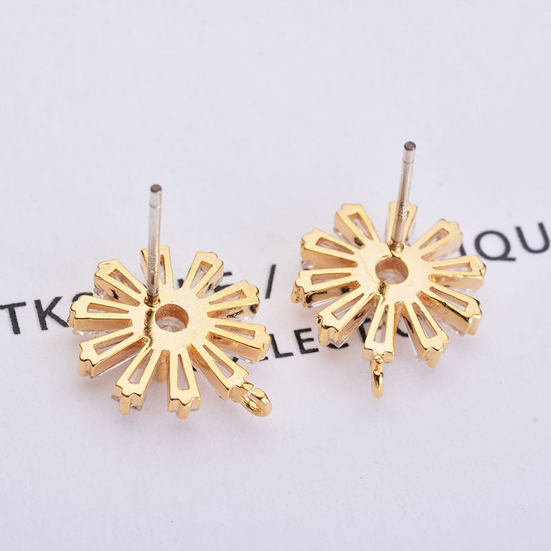 Zirconium Inlaid Micro Embedded Earring Accessories