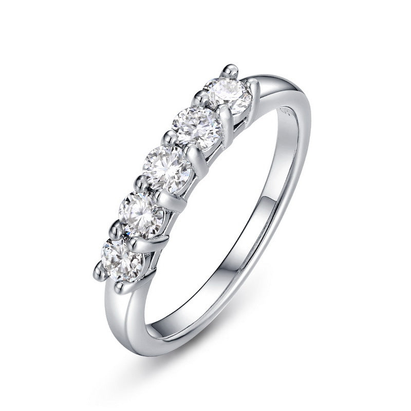 Moissanite Tanabata Valentine's Day Ring Moissanite