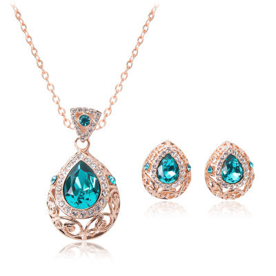 Hollow pattern jewelry set Picture color