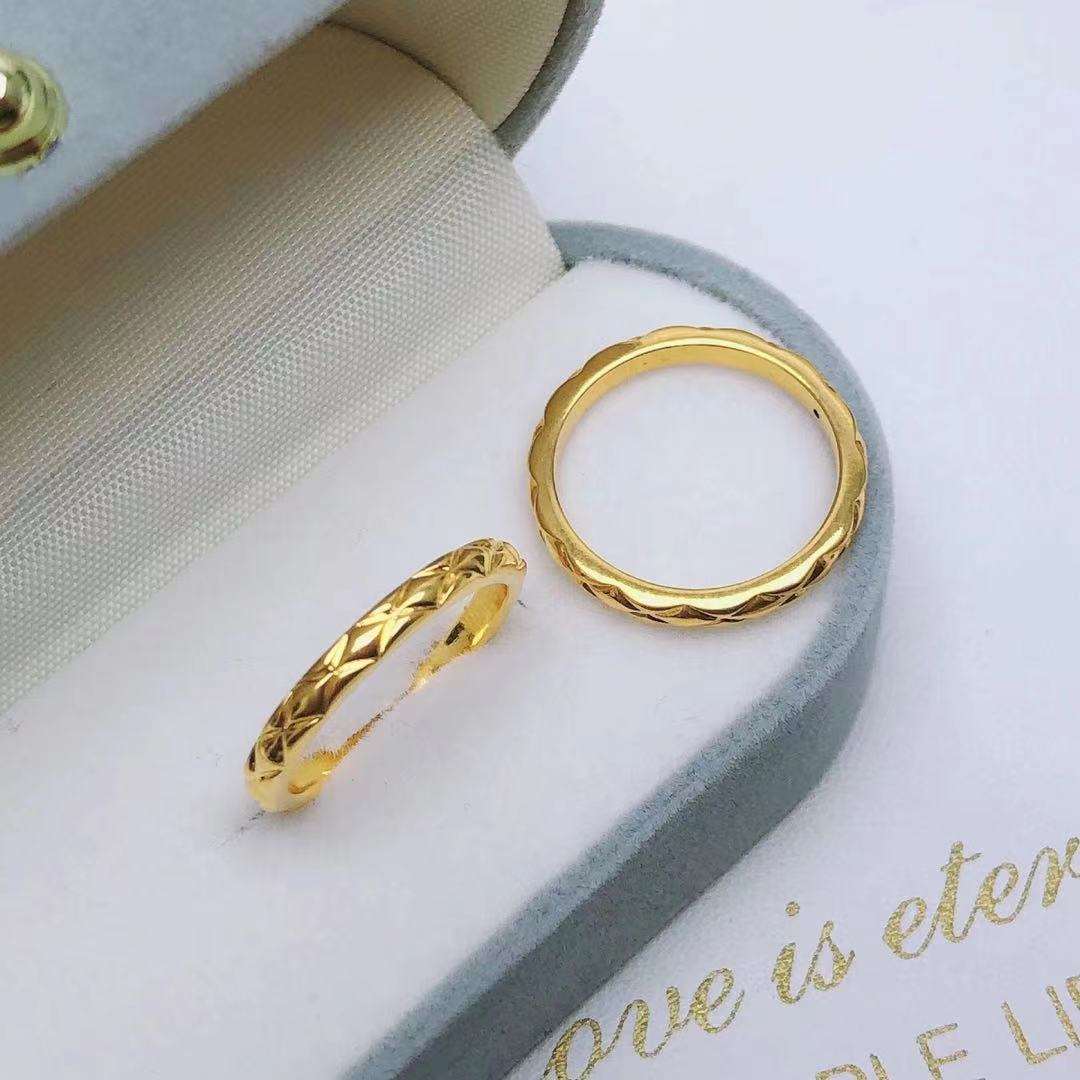 18k Gold Rhombus Ring Small Fragrance Ring