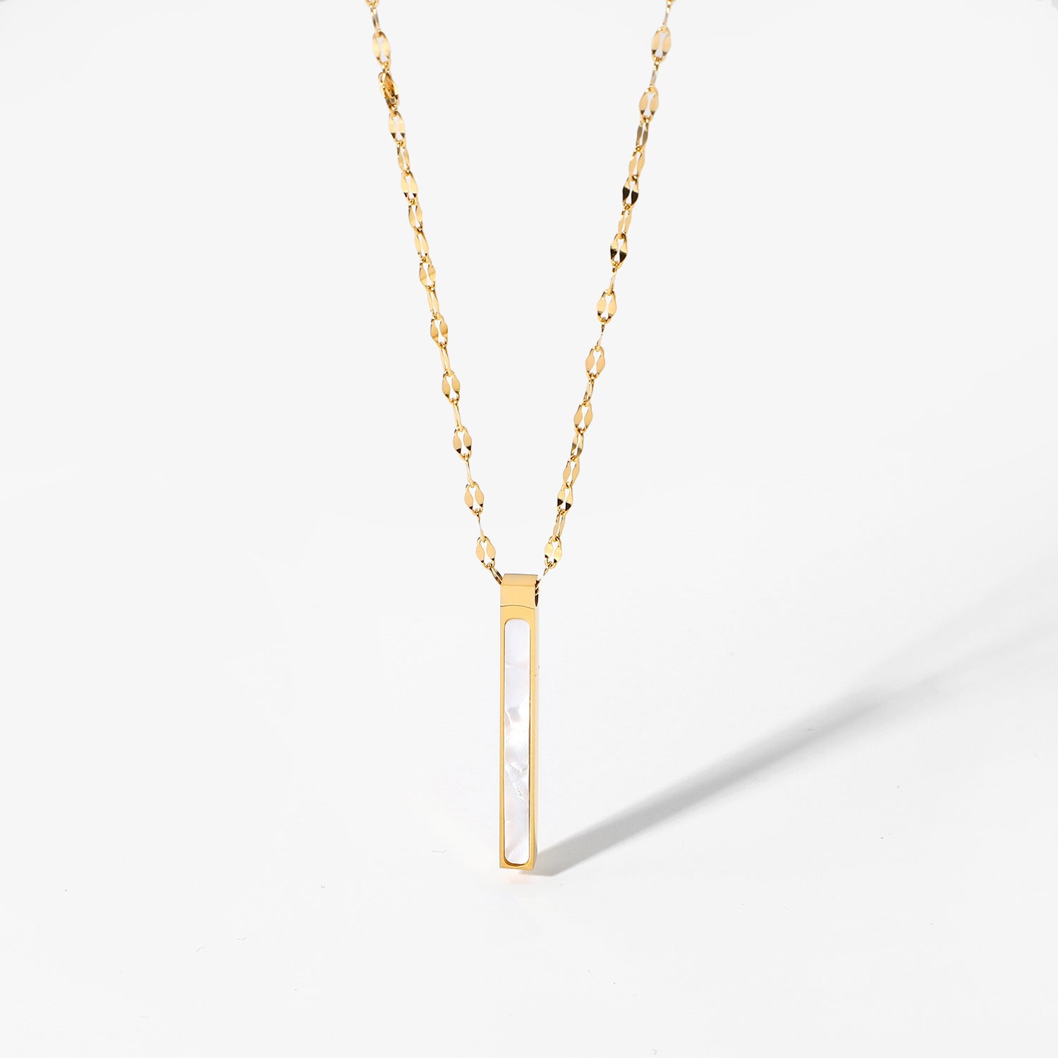 Stainless Steel 14K Gold Natural Necklace