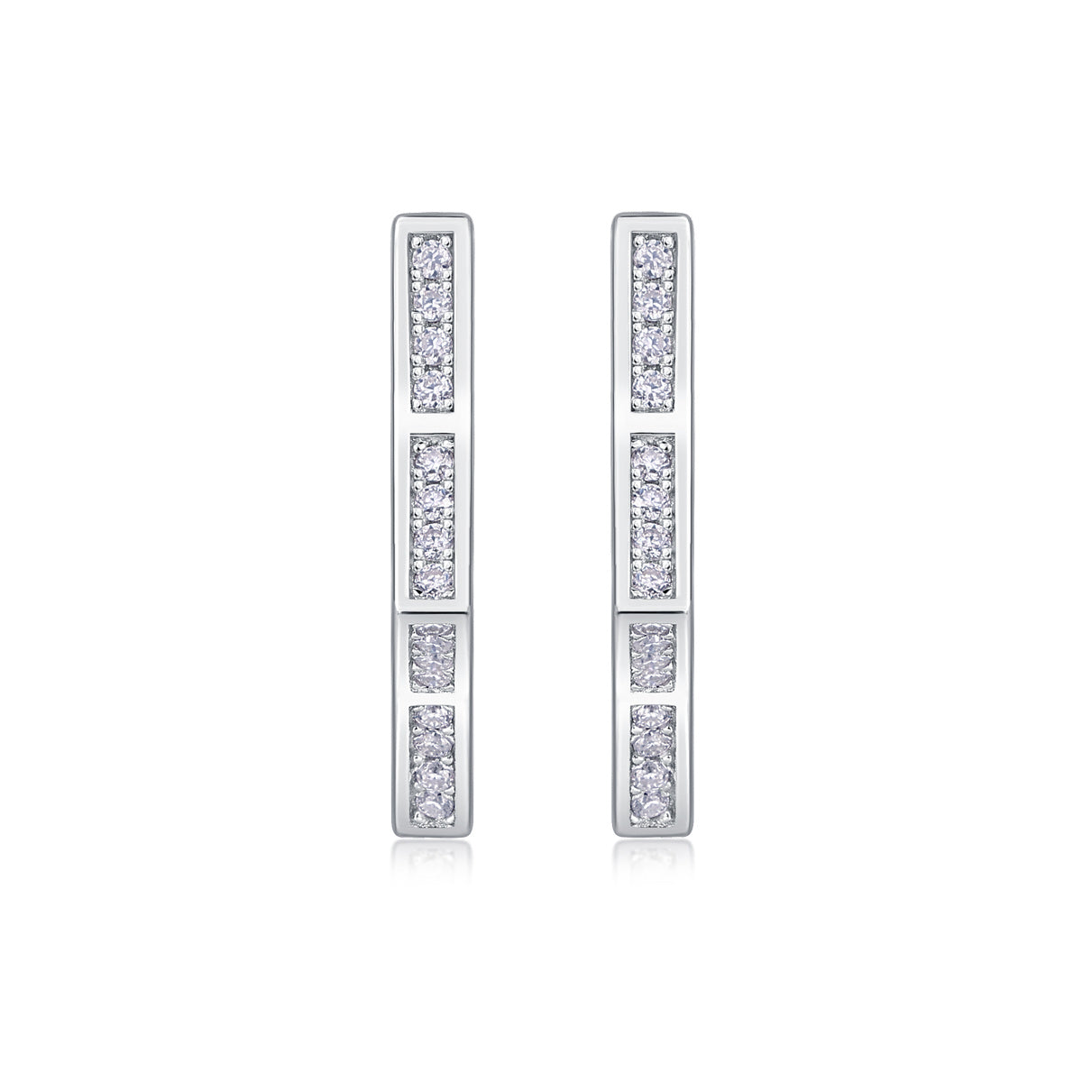 Galaxy Wandering Diamond Set Moissanite Silver Earrings Luxury Fashion Diamond Earrings Stud Earrings