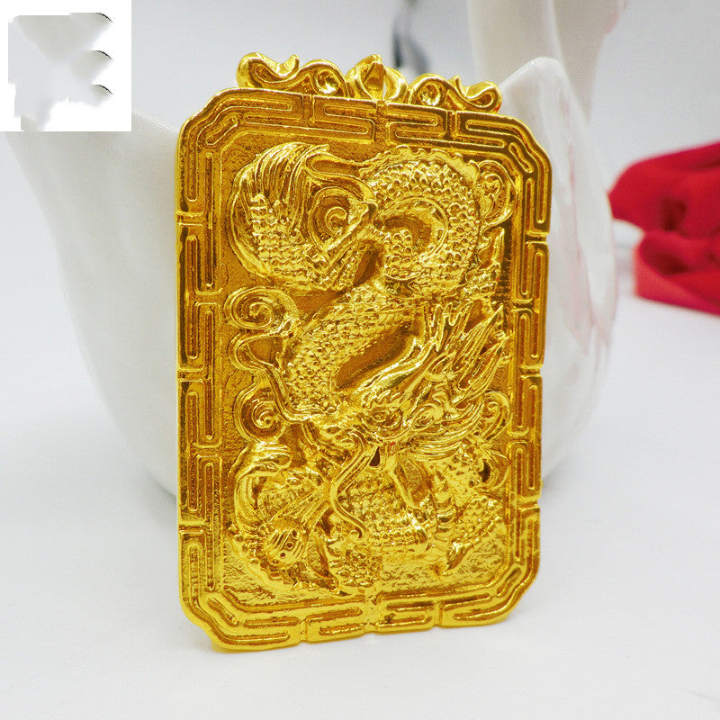 Solid 40g Dragon Pendant Gold