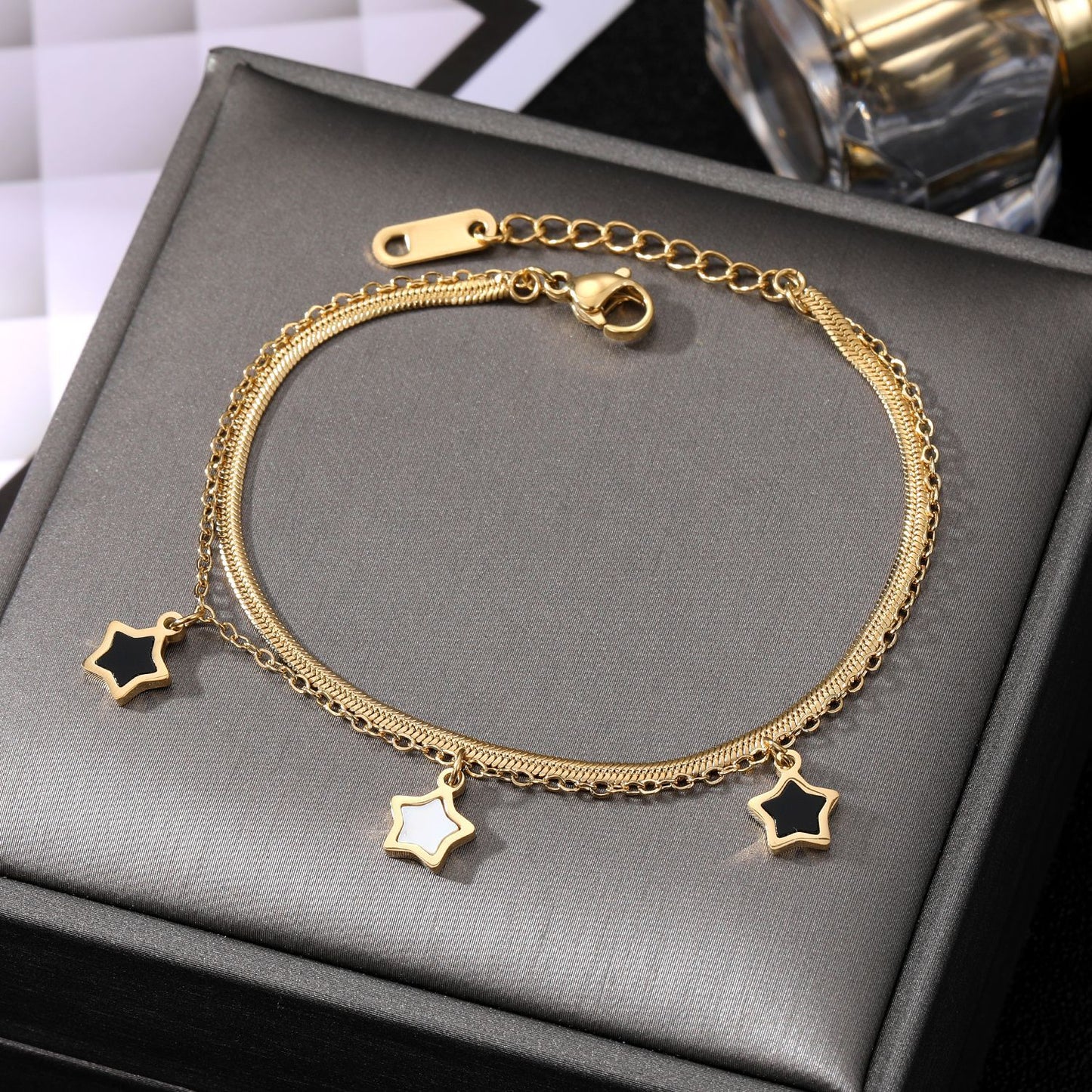 Five-pointed Star Stainless Steel Bracelet