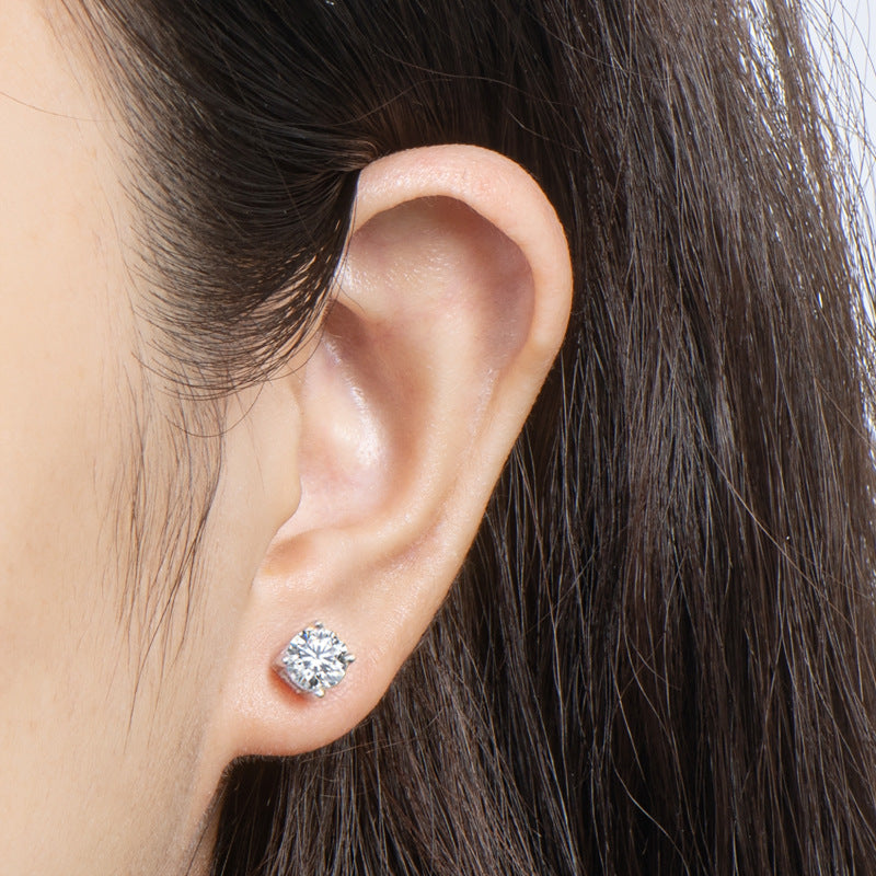 Women's Earrings Sterling Silver Plated 18K Gold