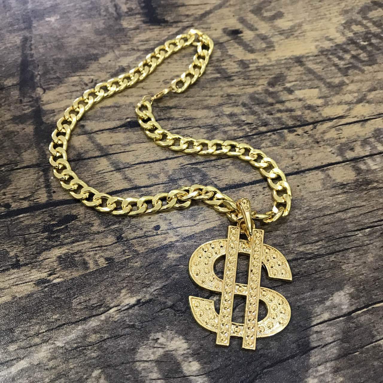Pet Supplies Dog Gold Necklace Length 45cm length adjustable