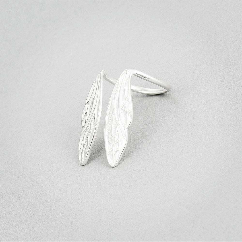 Dragonfly Wings Ring 100 Sterling 925 Silver Jewelry Vintage Adjustable Rings For Women Gift