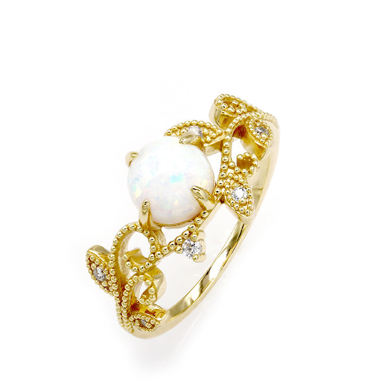 Sterling Silver Plating K Gold Ring