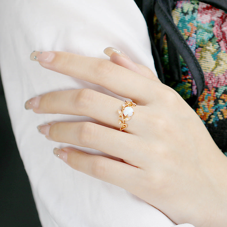 Sterling Silver Plating K Gold Ring