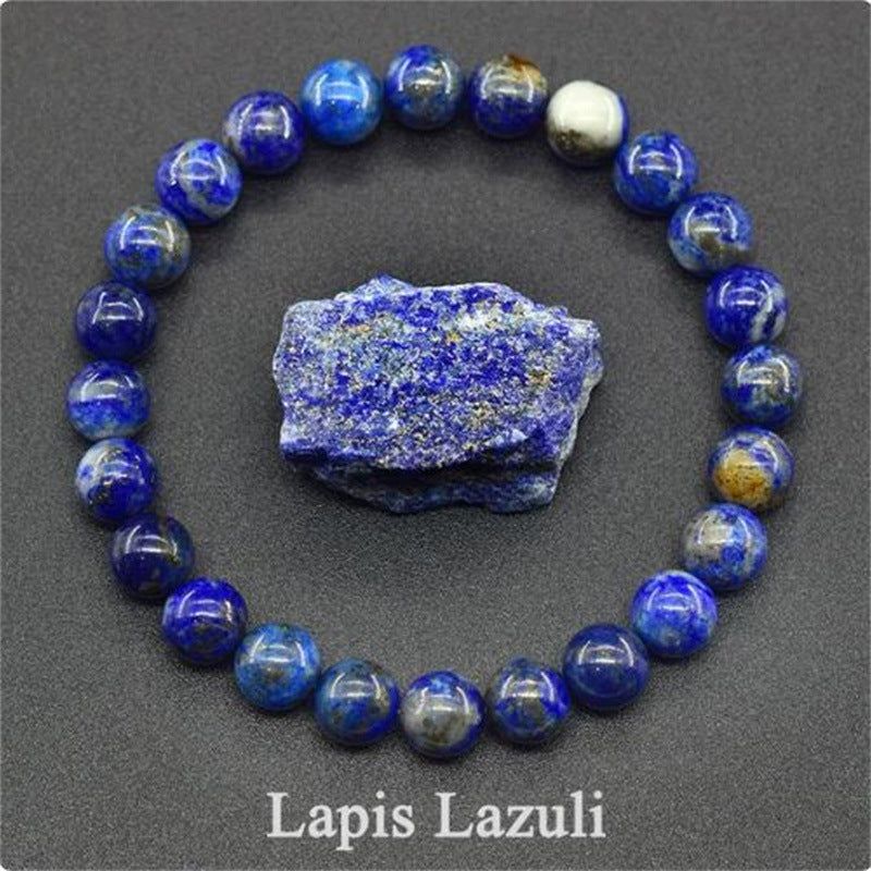 Natural Stone Elastic String Beaded Bracelet Style32