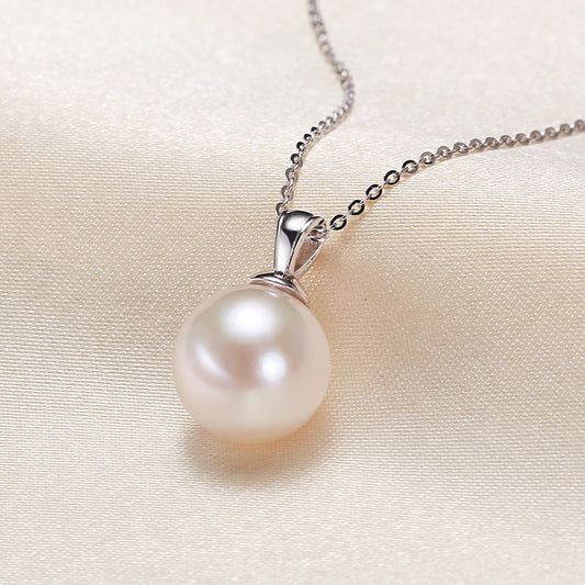 S925 Silver Freshwater Pearl Necklace Accessories