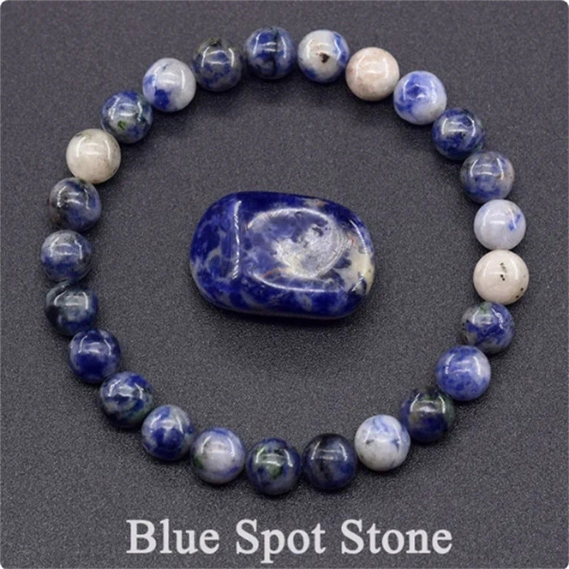 Natural Stone Elastic String Beaded Bracelet Style6