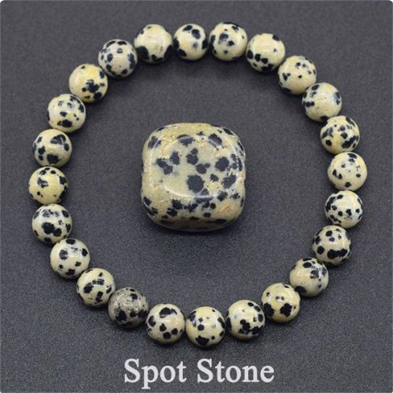 Natural Stone Elastic String Beaded Bracelet Style21