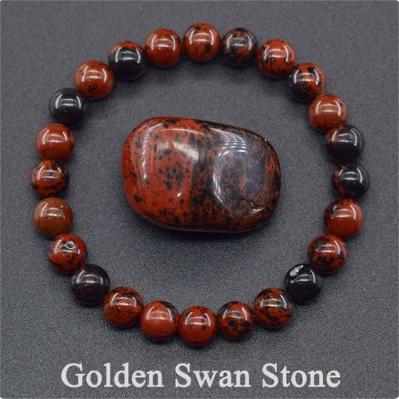 Natural Stone Elastic String Beaded Bracelet Style24