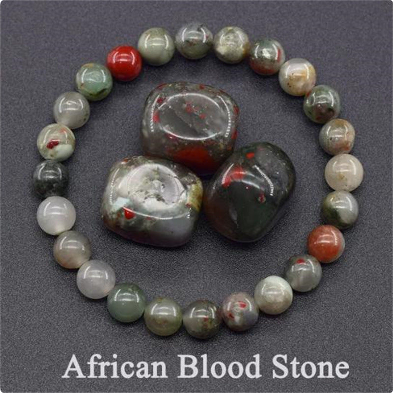 Natural Stone Elastic String Beaded Bracelet Style26