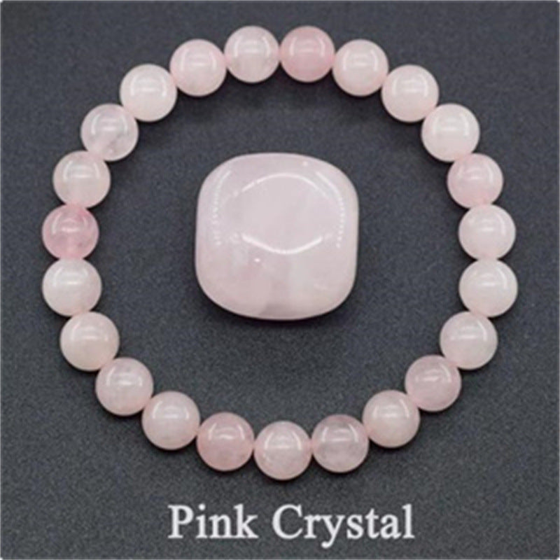 Natural Stone Elastic String Beaded Bracelet Style30