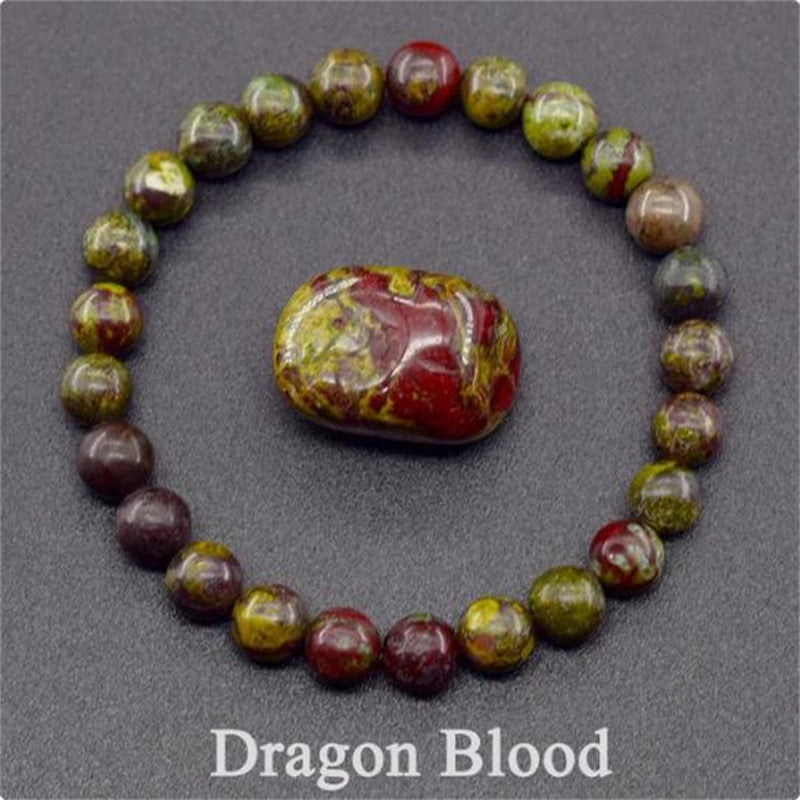 Natural Stone Elastic String Beaded Bracelet Style11
