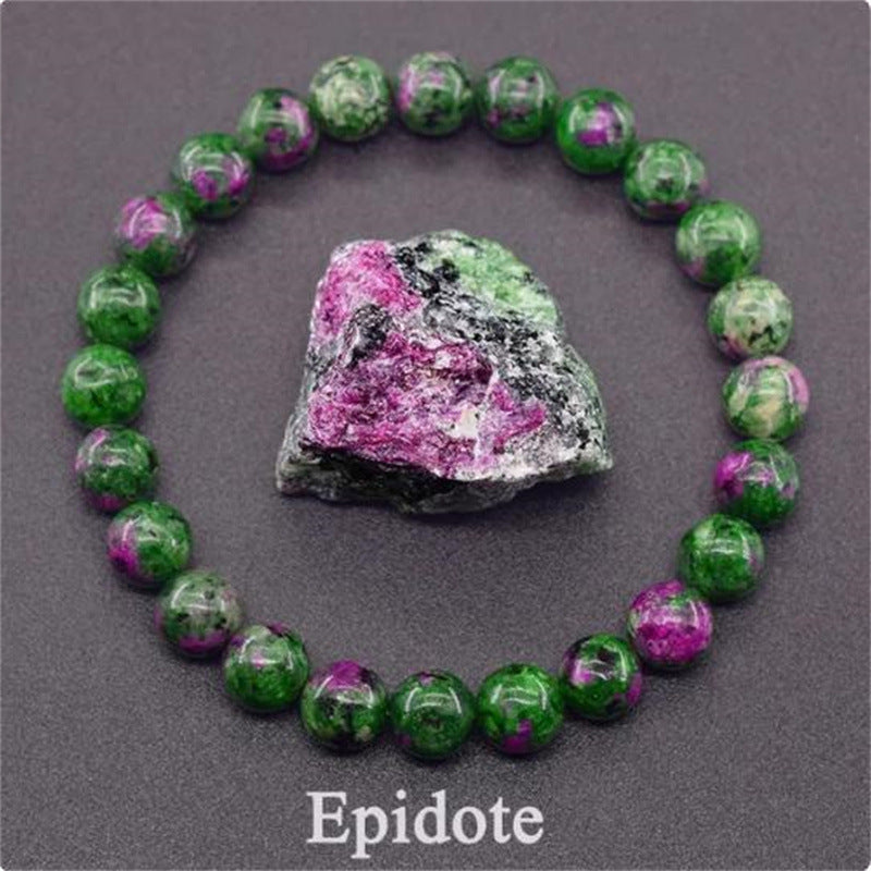 Natural Stone Elastic String Beaded Bracelet Style8